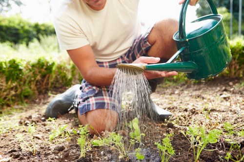 Advanced equipment used for precise hedge trimming